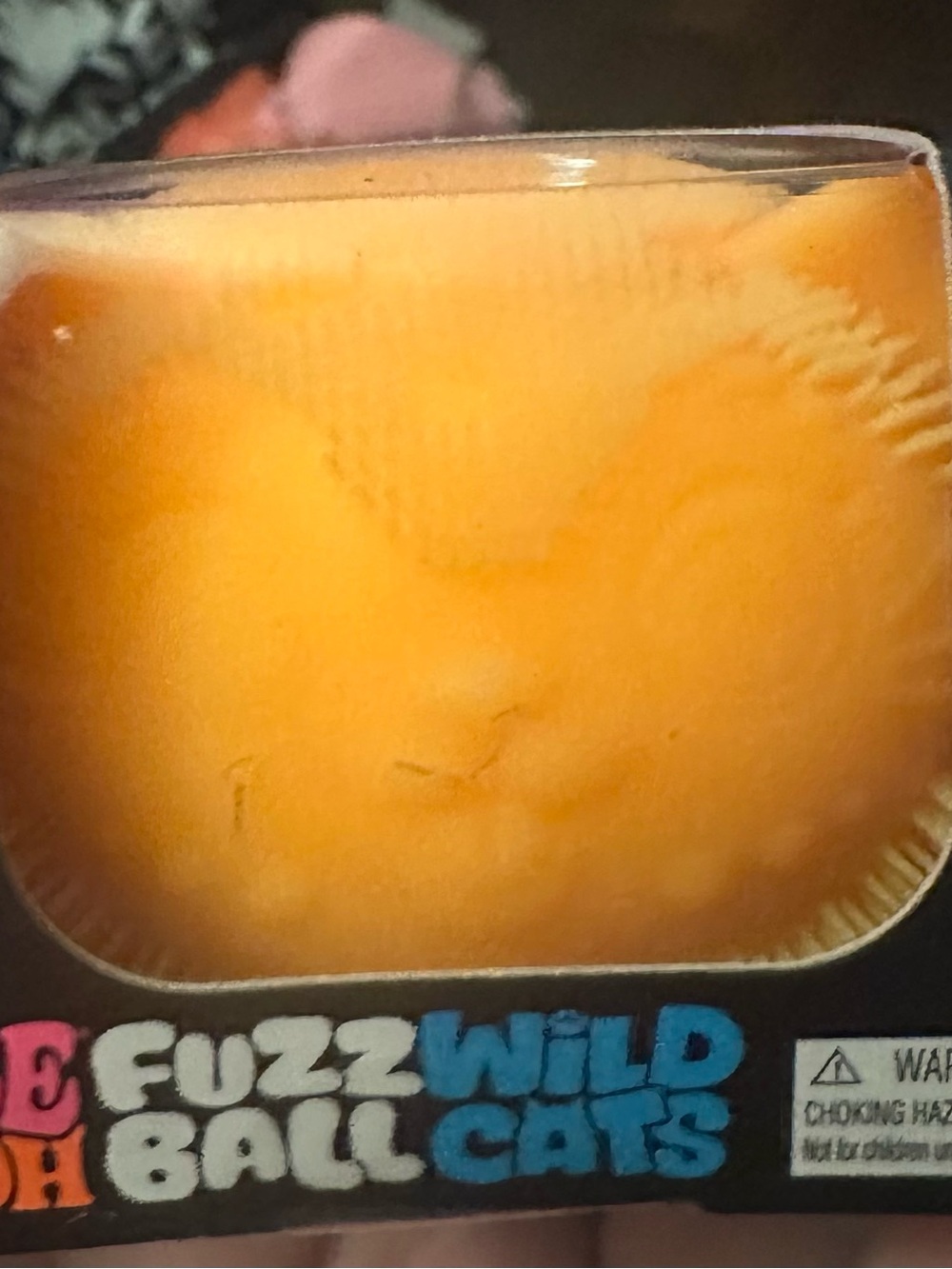 Fuzz Ball Wild Cats Soft Sensory Toy - Orange